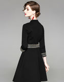 Black Monbretia Dress