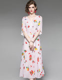 Fruit Printing Dress