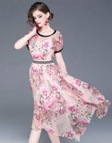 Pink Weigela Dress