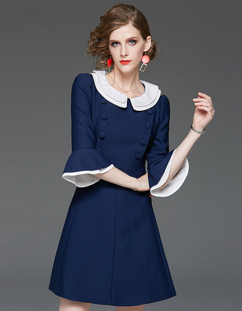 Midnightblue Retro Dress