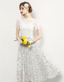 White Jasminoides Dress