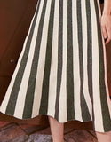 Contrast Striped Dress