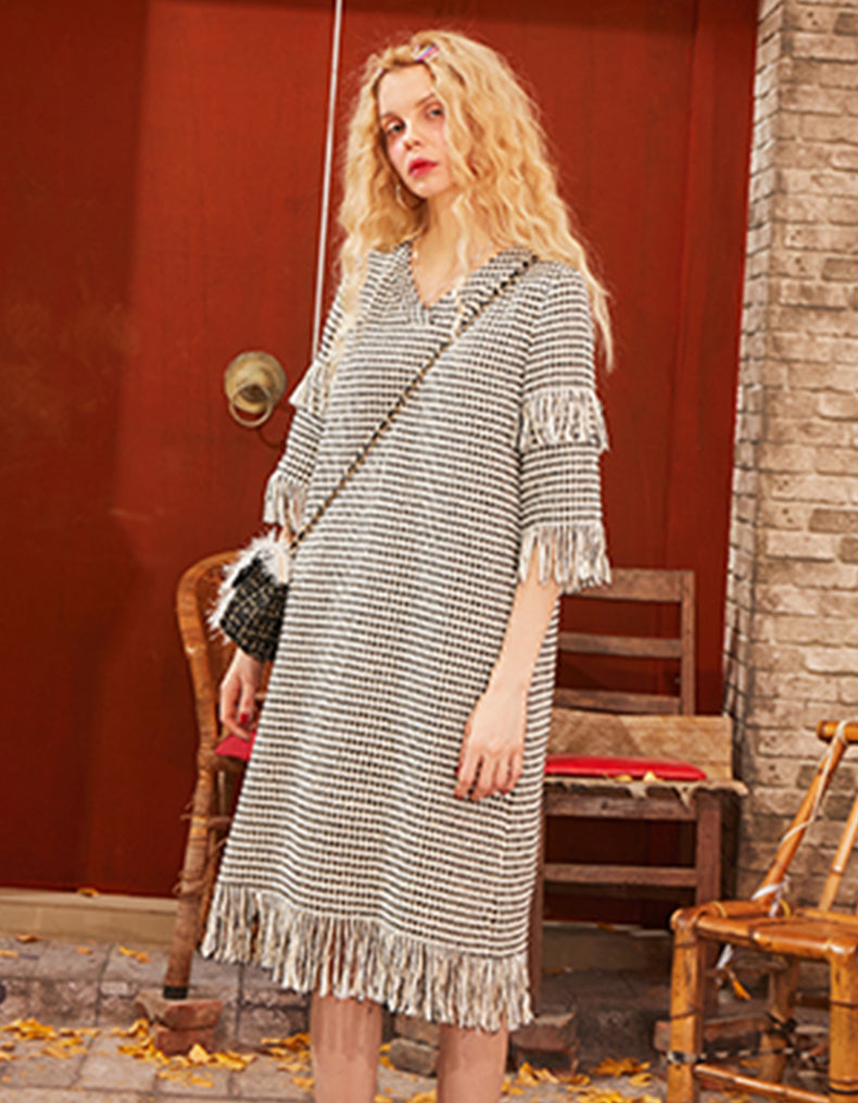 Tassels Knitting Dress