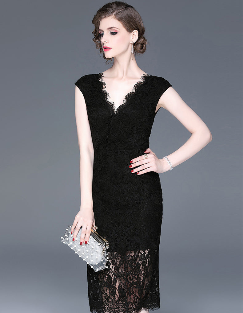 Black Phlox Dress