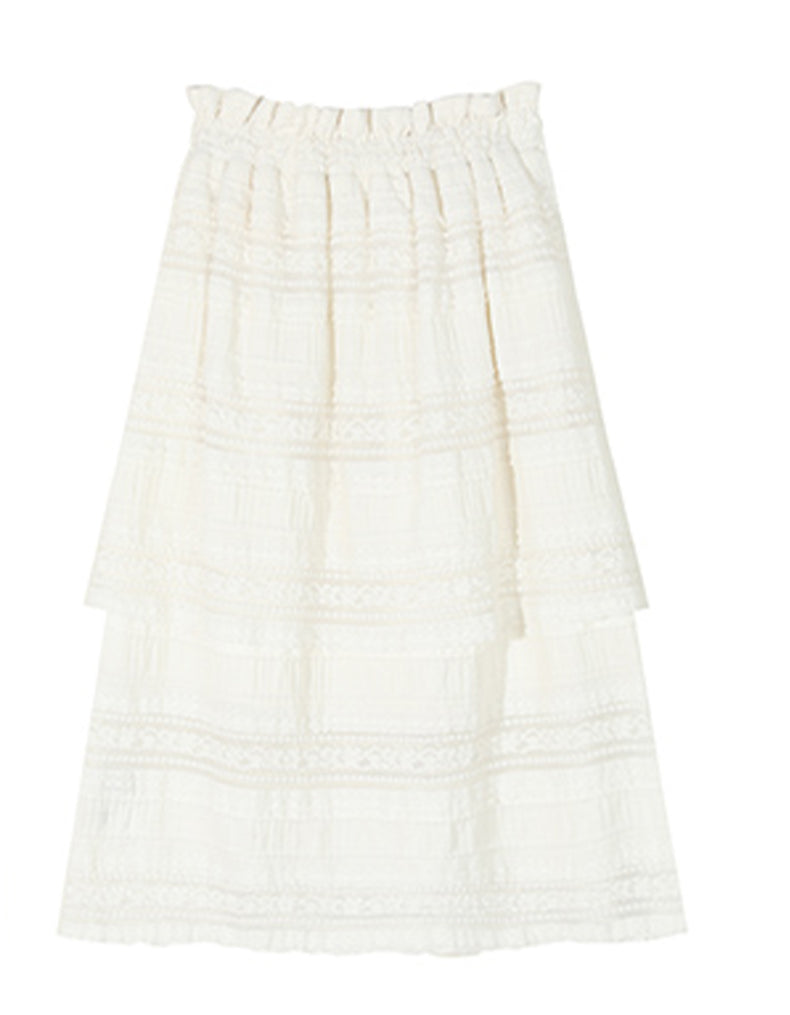 Rice White Skirt