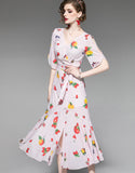 Fruit Printing Dress