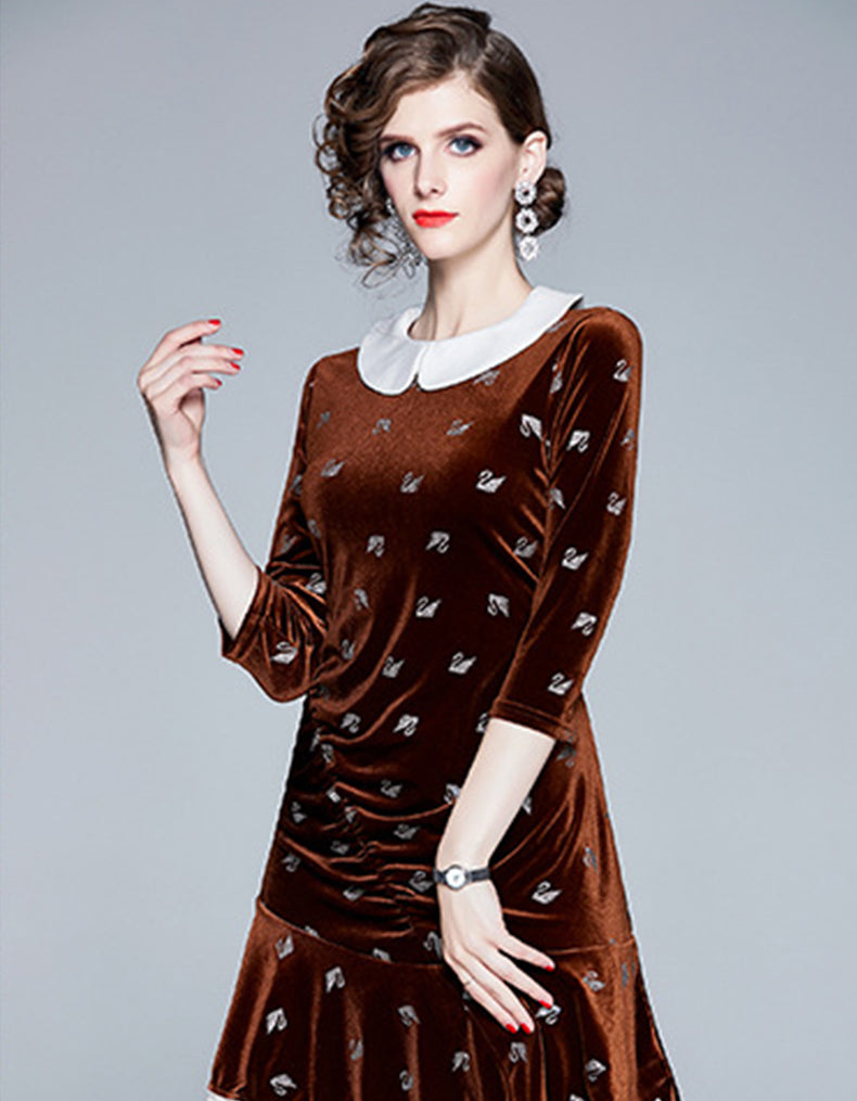 Velvet Bronzing Dress