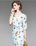 Fruit Printing Dress