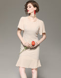 Apricot Agapanthus Dress