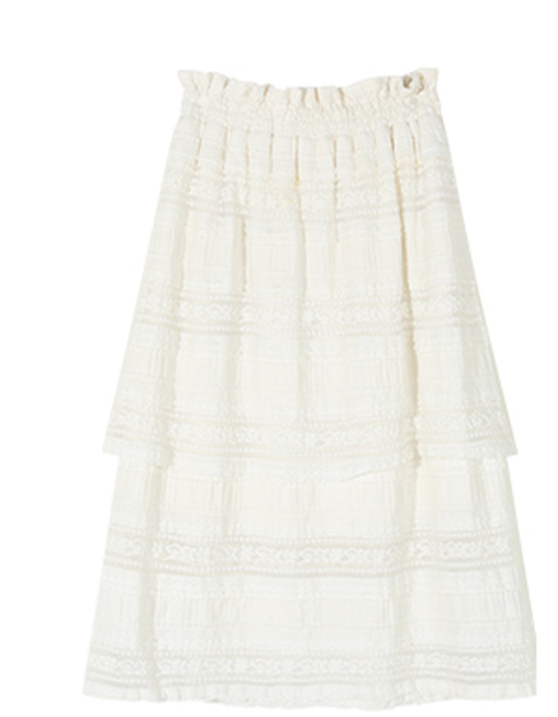 Rice White Skirt