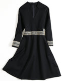 Black Monbretia Dress