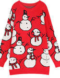 Jacquard Snowman Sweater