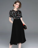 Black Astilbe Dress