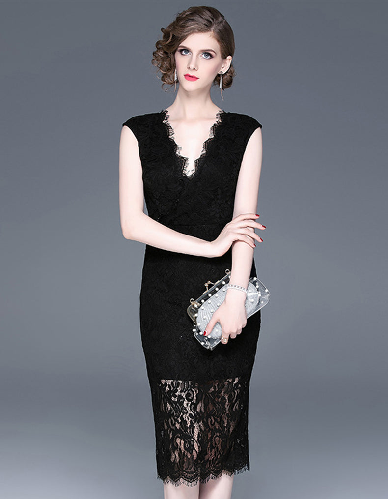 Black Phlox Dress