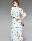 Fruit Printing Dress