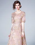 Lace Embroidery Dress