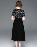 Black Astilbe Dress