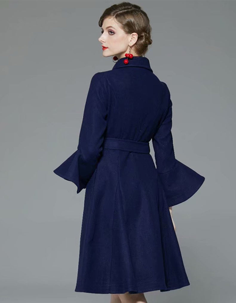 Darkblue Woolen Dress