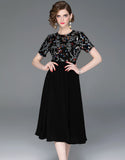 Black Astilbe Dress