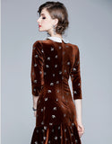 Velvet Bronzing Dress