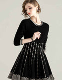 Jaborosa Black Dress