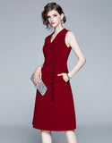 Aceline Pointsettia Dress