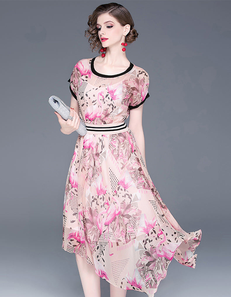 Pink Weigela Dress