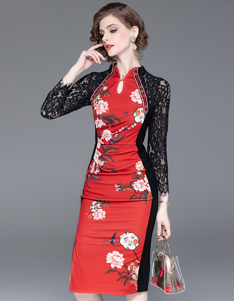 Retro Cheongsam Dress