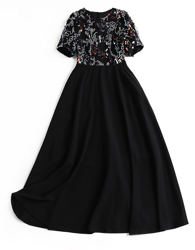 Black Astilbe Dress