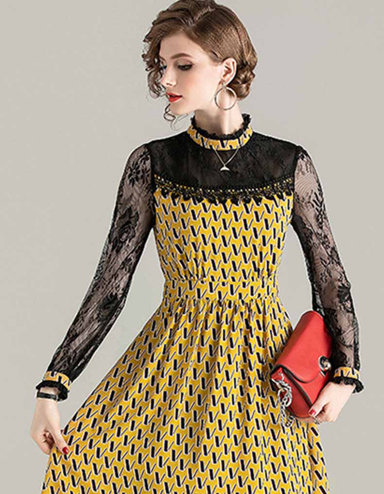 Goldenrod Flower Dress