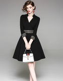 Black Monbretia Dress