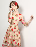 Apricot Begonia Dress