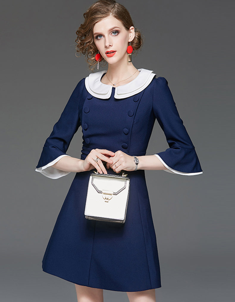 Midnightblue Retro Dress