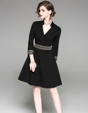 Black Monbretia Dress